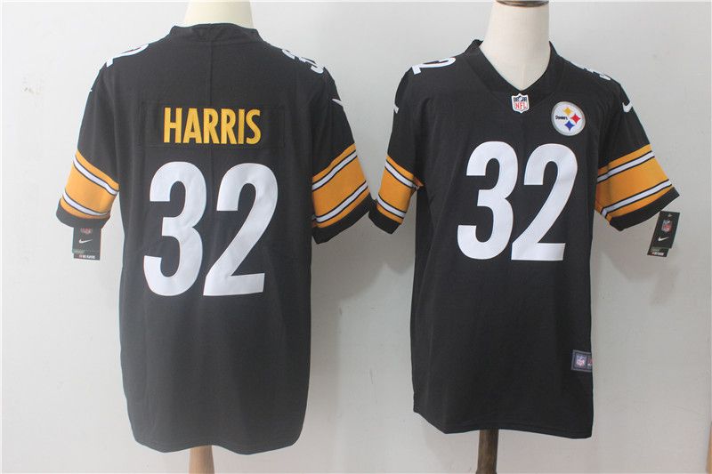 Men Pittsburgh Steelers #32 Harris Black Nike Vapor Untouchable Limited NFL Jerseys
